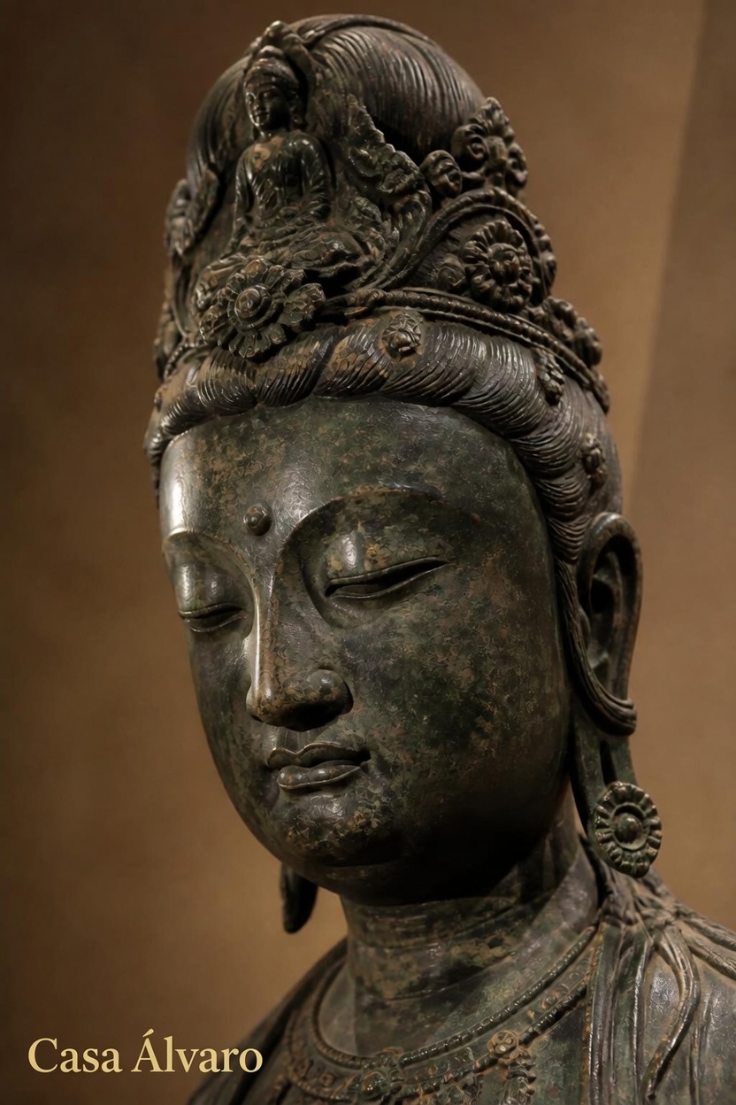 Tang dynasty bronze bodhisattva